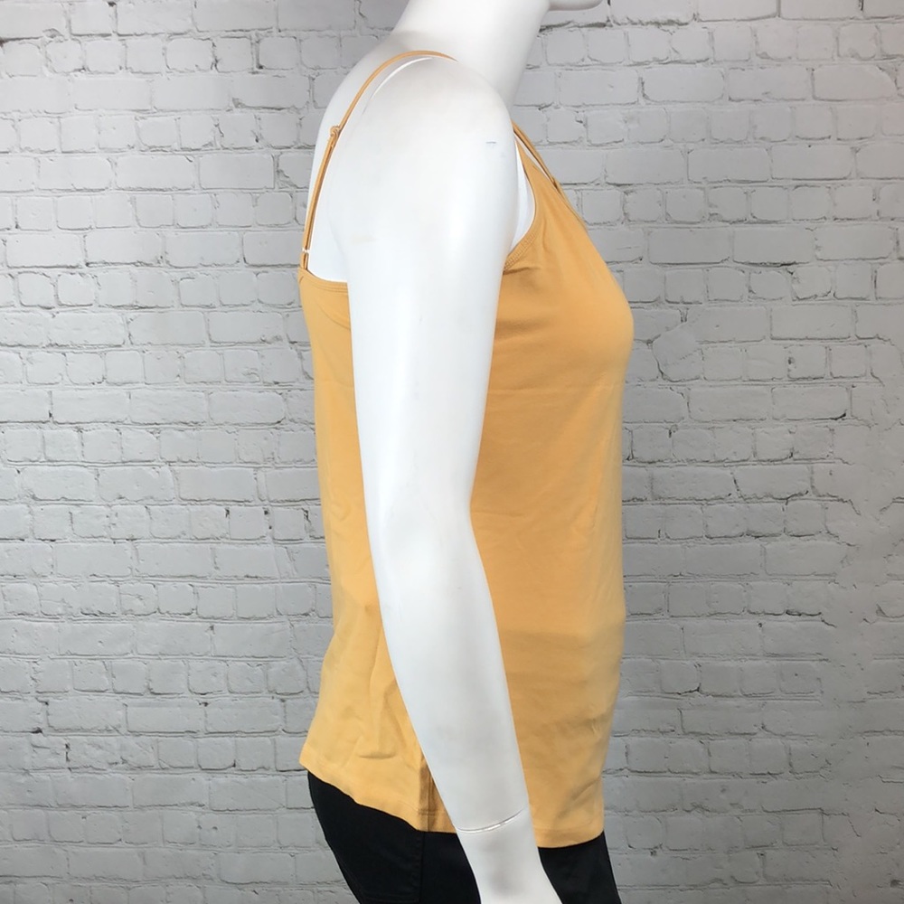 0X 1X Maurices Yellow Strappy Tank Top Plus Size - Picture 3 of 4